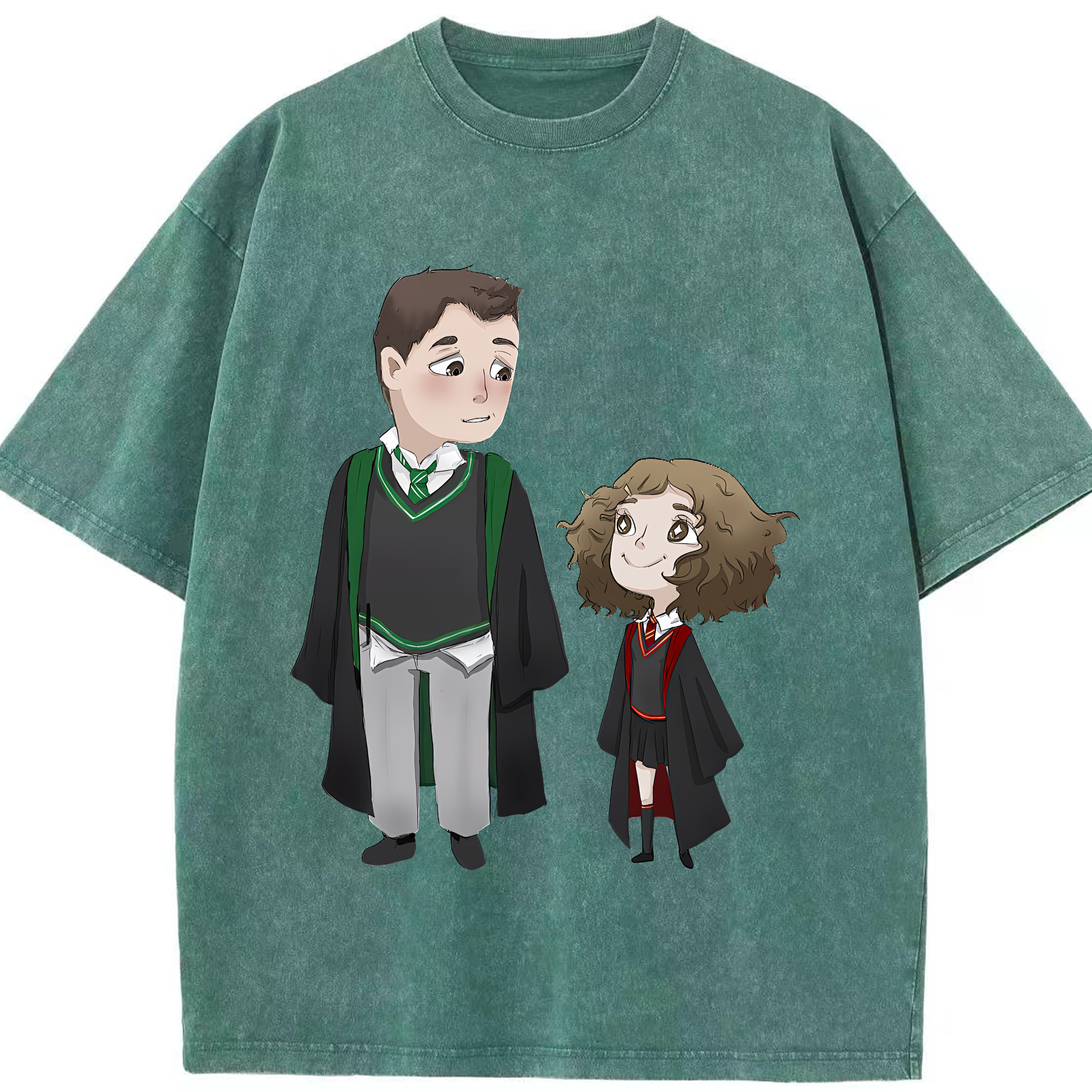 （画像用） Harry Potter ハリー・ポッターシリーズ 綿100% ヴィンテージ風 半袖Tシャツ（フロントプリント）